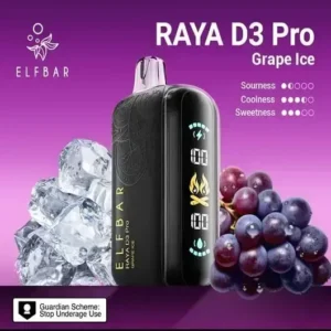 Elfbar D3 pro 30k puff grape ice