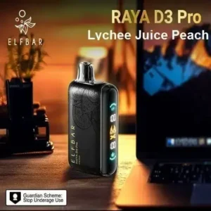 Elfbar D3pro 30kpuffs lychee juicy peach
