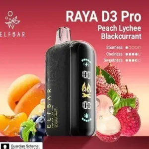 Elfbar D3pro 30kpuffs peach lychee blackcurrant