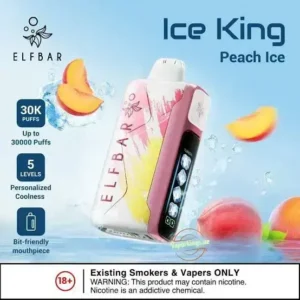 ELFBAR Iceking peach ice 30000puffs